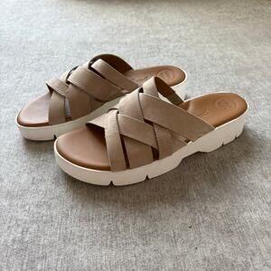 Paul Green Leather Platform Sandals